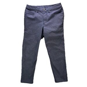 Lululemon ABC Pant Slim Tech Canvas Mens 30x27 Heathered Deep Navy Blue